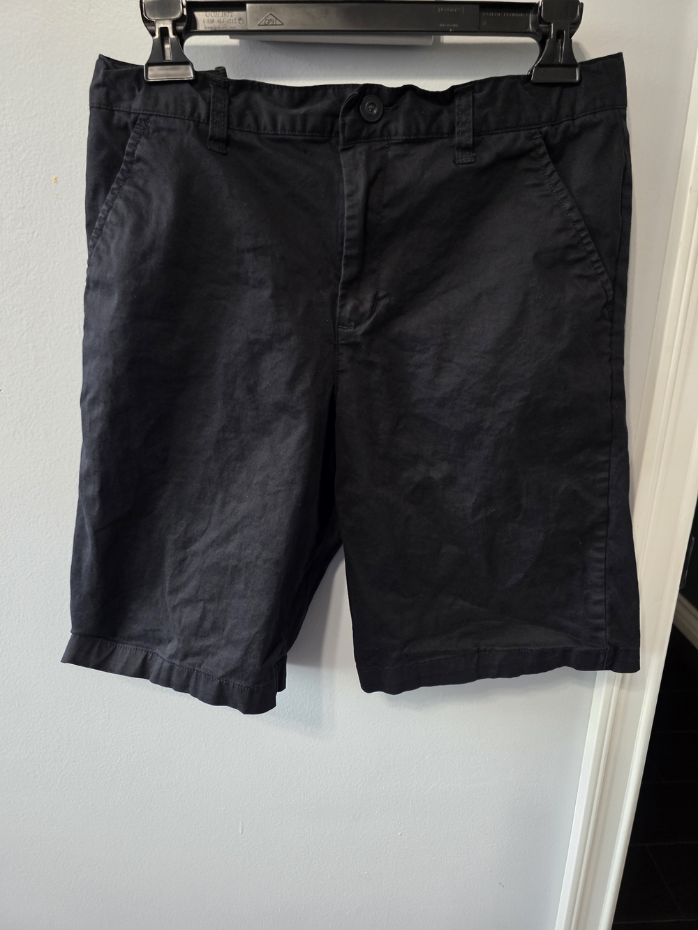 Cat & Jack Black Flat-Front Chino Shorts